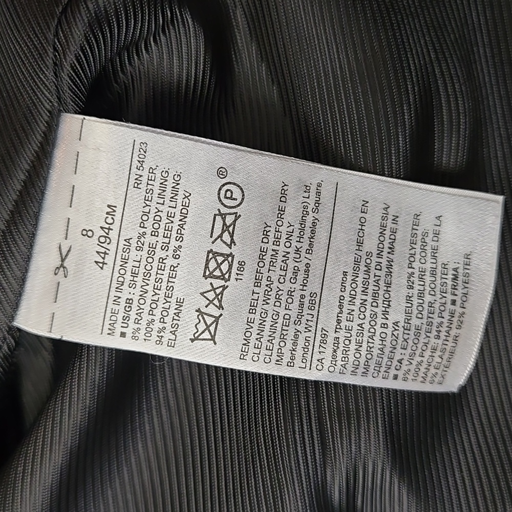 Banana Replubic Plaid Coat, Womens Size 8 - Picture 10 of 14